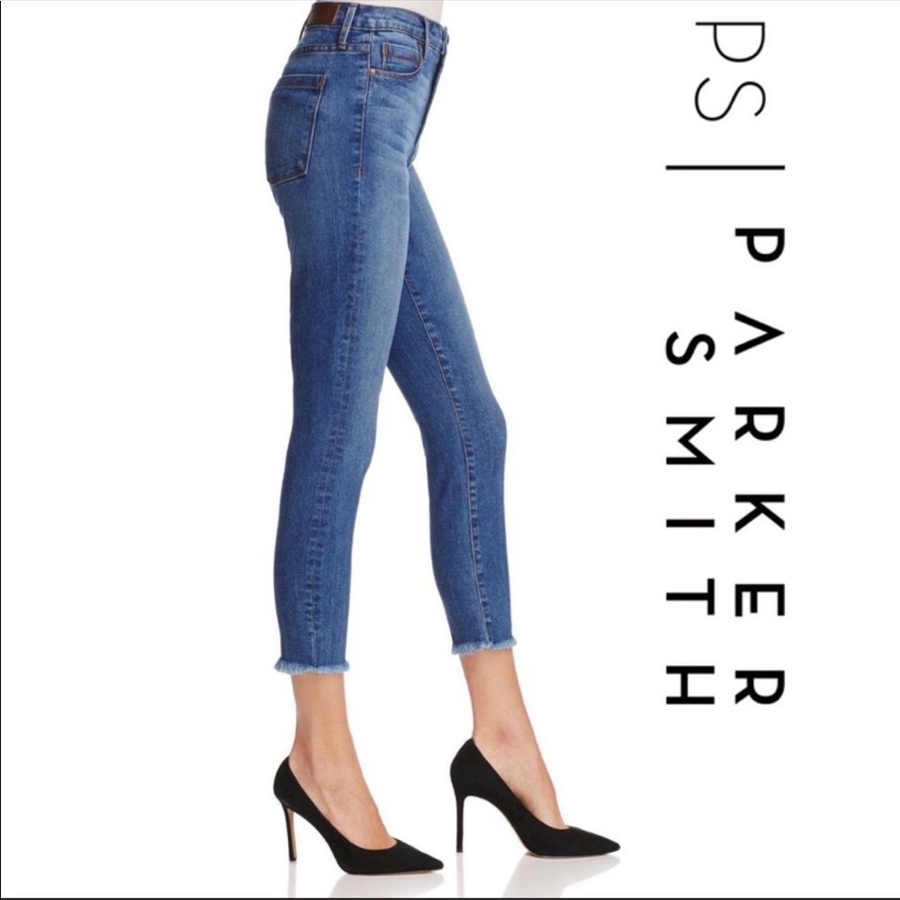 👖ParkerSmith Crop Fray Skinny High Waist Jean 27
